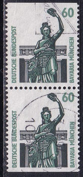 BRD 1341 C/D gestempelt senkrechtes Paar