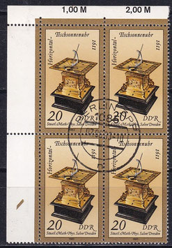 BRD 2798 philat. Stempel Viererblock mit Eckrand links oben