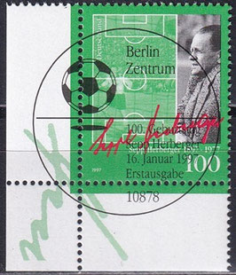 BRD 1896 gestempelt mit ESST und Eckrand links unten