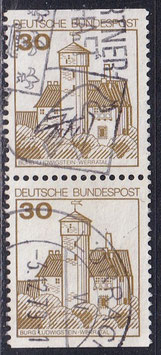 BRD 914 C/D gestempelt senkrechtes Paar