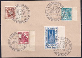 BIZO 69-72 gestempelt auf Briefstück mit Sonderstempel