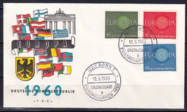 BRD-FDC 337-339 Ersttagsbrief