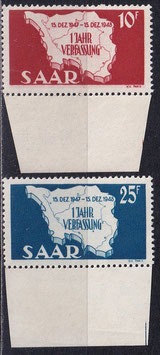 SAAR 260-261 mit Bogenrand unten