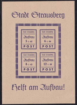 LOK-Strausberg Block 1 + Block 2 postfrisch