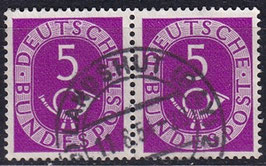 BRD 125 gestempelt waagrechtes Paar