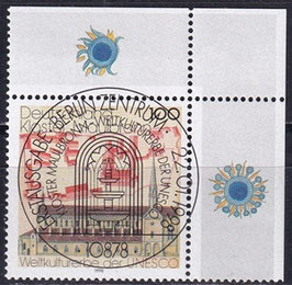 BRD 1966 gestempelt ESST mit Eckrandrechts oben