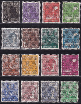 BIZO 36II-51II (ohne 49) postfrisch