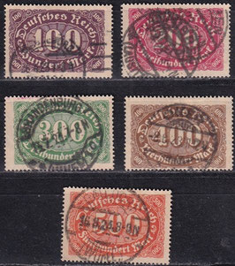 DR 219-223 gestempelt