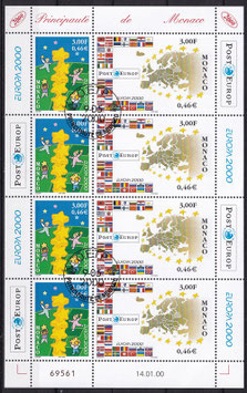 MC 2499-2500 gestempelt Kleinbogen
