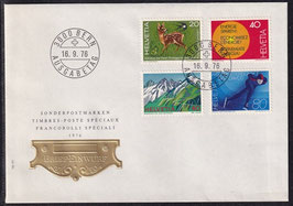 CH-FDC 1079-1082 Ersttagsbrief