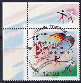 BRD 2408 gestempelt ESST Eckrand links oben