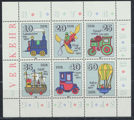 DDR 2566-2571 postfrisch Kleinbogen
