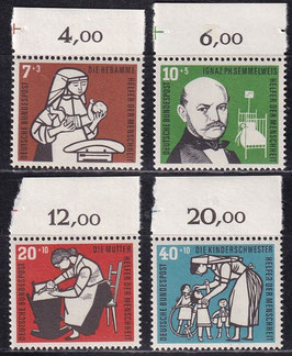 BRD 243-246 postfrisch mit Bogenrand oben