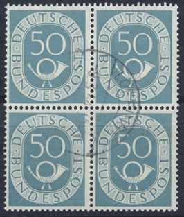 BRD 134 gestempelt Viererblock