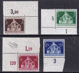 DR 617-620 postfrisch mit Bogen- und Eckränder