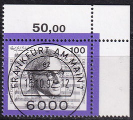 BRD 1637 gestempelt mit Eckrand rechts oben