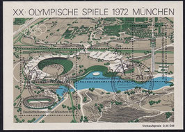 BRD Block 7; 723-726 gestempelt ESST "München"