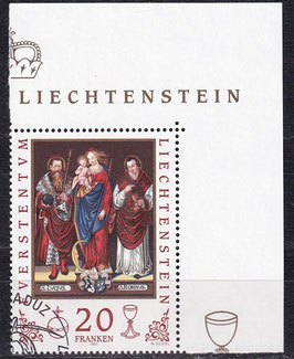 LIE 1151 gestempelt mit Eckrand rechts oben