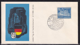 SAAR-B 446 auf Brief FDC