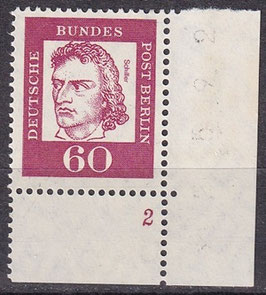 BERL 209 postfrisch mit Eckrand rechts unten (FN)