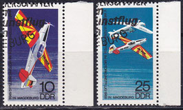 DDR 1391-1392 philat. Stempel mit Bogenrand rechts