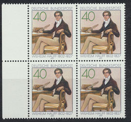 BRD 954 postfrisch Viererblock mit Bogenrand links