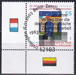 BRD 2311 gestempelt ESST mit Eckrand links unten