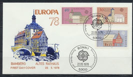 BRD-FDC 969-971 Ersttagsbrief