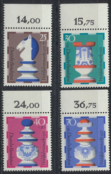 BRD 742-745 postfrisch mit Bogenrand oben