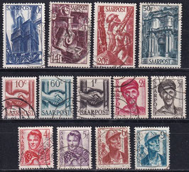 SAAR 239-251 gestempelt