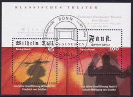 BRD Block 65; 2391-2392 gestempelt ESST "Bonn"