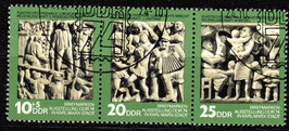 DDR 1988-1990 philat. Stempel Dreierstreifen (1)