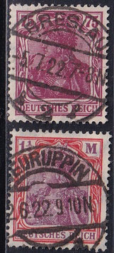 DR 197-198 gestempelt
