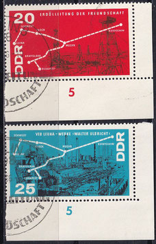 DDR 1227-1228  philat. Stempel mit Eckrand rechts unten