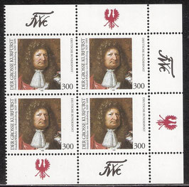 BRD 1781 postfrisch Viererblock mit Bogenrand