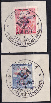 W2BM 83-84 gestempelt mit ESST auf Briefstück