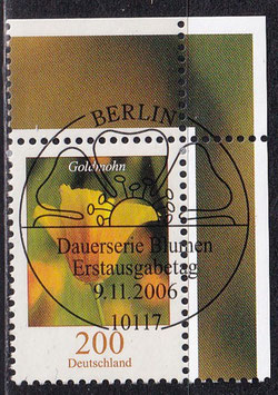 BRD 2568 gestempelt mit ESST mit Eckrand rechts oben