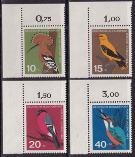 BRD 401-404 postfrisch mit Eckrand links oben