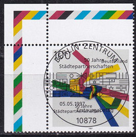 BRD 1817 gestempelt mit ESST und Eckrand links oben