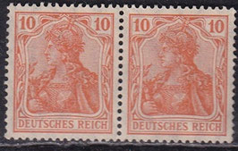 DR 141 ungebraucht mit Falz waagrechtes Paar