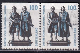 BRD 1934 C gestempelt waagrechts Paar