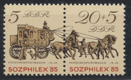 DDR 2965-2966 postfrisch Zusammendruck