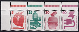 BRD W46+694 postfrisch mit Eckrand links oben (MH19)