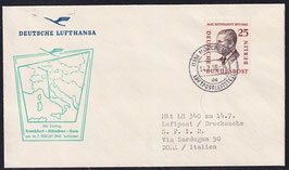 BERL-B 169 Brief Einzelfrankatur (Erstflug LH340)