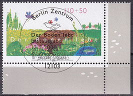 BRD 2116 gestempelt ESST mit Eckrand rechts unten