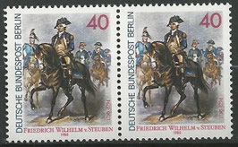 BERL 628 postfrisch waagrechtes Paar