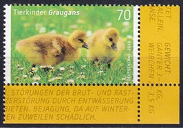 BRD 3218 postfrisch mit Eckrand rechts unten