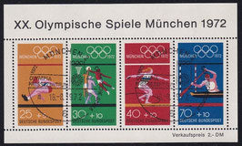 BRD Block 8; 734-737 gestempelt ESST "MÜNCHEN"