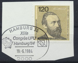 BRD 1217 gestempelt auf Briefstück