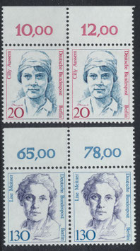 BERL 811-812 postfrisch waagrechte Paare mit Bogenrand oben